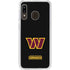 NFL Washington Commanders Black Background Galaxy A20 Clear Case