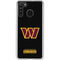 NFL Washington Commanders Black Background Galaxy A21 Clear Case