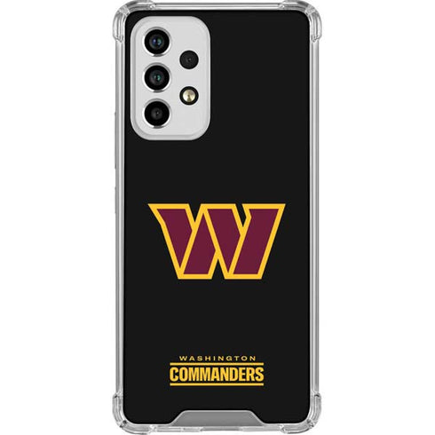 NFL Washington Commanders Black Background Galaxy A53 5G Clear Case