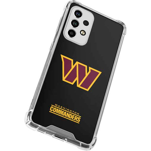 NFL Washington Commanders Black Background Galaxy A53 5G Clear Case