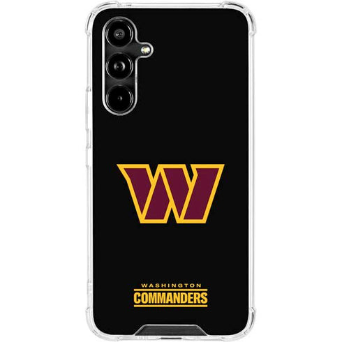 NFL Washington Commanders Black Background Galaxy A54 5G Clear Case