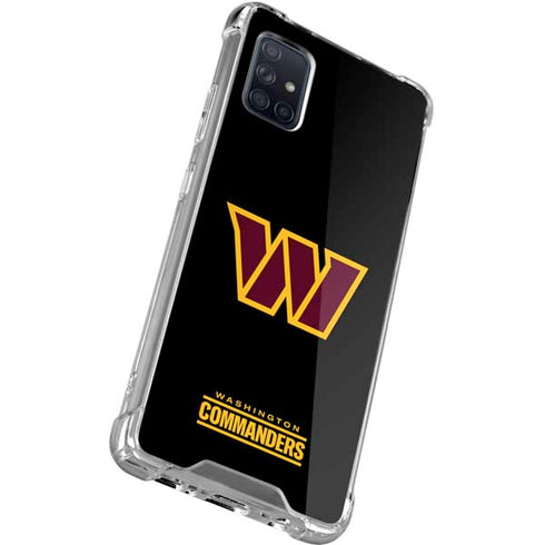 NFL Washington Commanders Black Background Galaxy A71 5G Clear Case