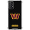 NFL Washington Commanders Black Background Galaxy A72 5G Clear Case