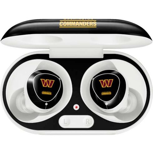 NFL Washington Commanders Black Background Galaxy Buds Plus Skin