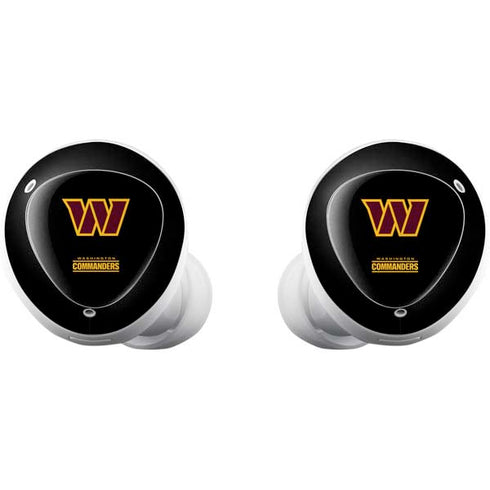 NFL Washington Commanders Black Background Galaxy Buds Plus Skin