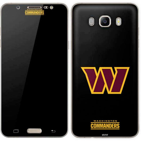 NFL Washington Commanders Black Background Galaxy J7 Skin