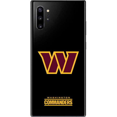 NFL Washington Commanders Black Background Galaxy Note 10 Plus Skin