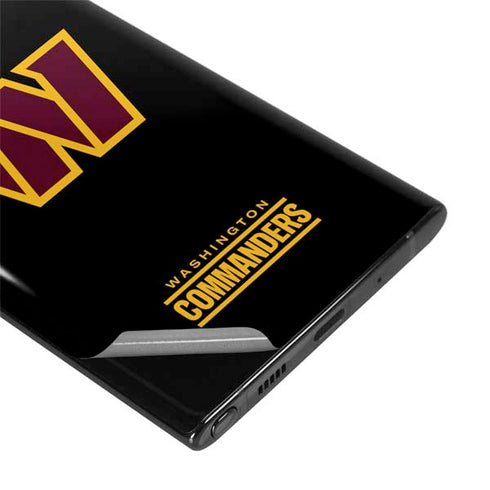 NFL Washington Commanders Black Background Galaxy Note 10 Plus Skin
