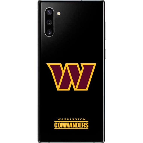 NFL Washington Commanders Black Background Galaxy Note 10 Skin
