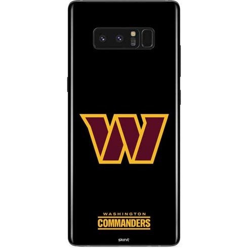 NFL Washington Commanders Black Background Galaxy Note 8 Skin