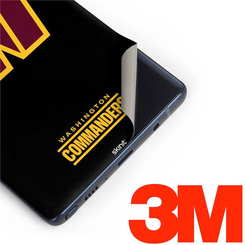 NFL Washington Commanders Black Background Galaxy Note 9 Skin