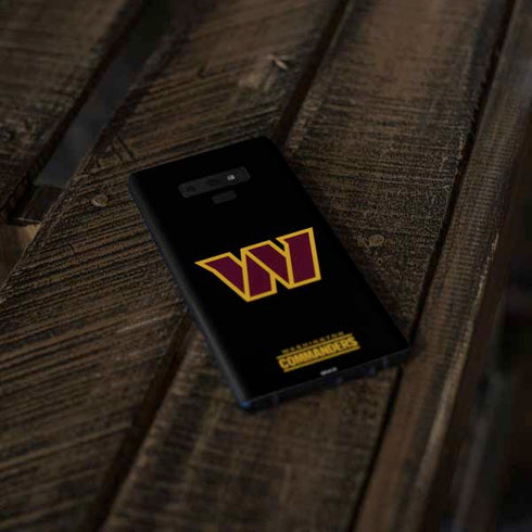 NFL Washington Commanders Black Background Galaxy Note 9 Skin