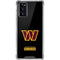 NFL Washington Commanders Black Background Galaxy Note20 5G Clear Case