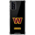 NFL Washington Commanders Black Background Galaxy Note20 5G Clear Case