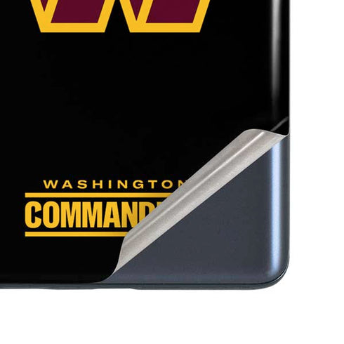 NFL Washington Commanders Black Background Galaxy S20 Fan Edition Skin