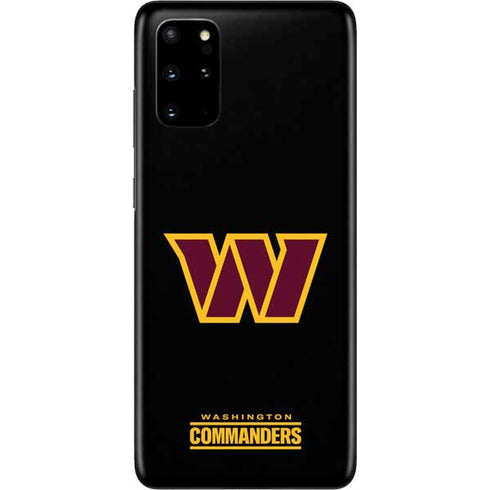 NFL Washington Commanders Black Background Galaxy S20 Plus Skin