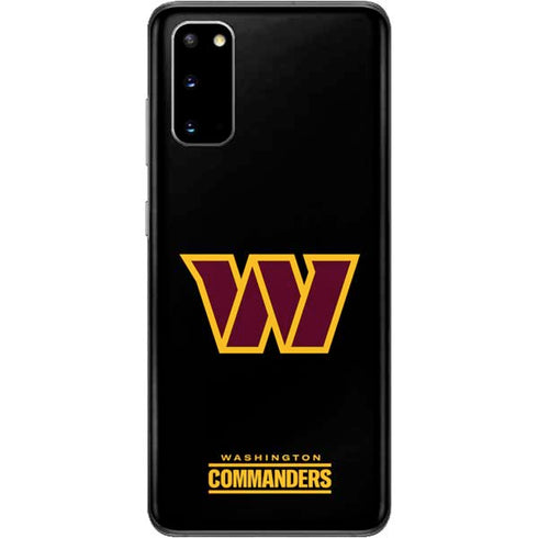 NFL Washington Commanders Black Background Galaxy S20 Skin