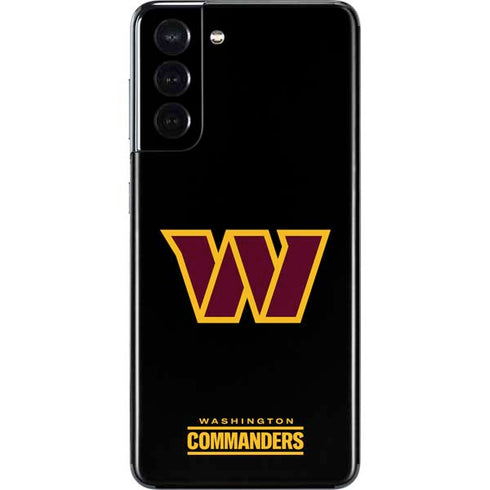 NFL Washington Commanders Black Background Galaxy S21 5G Skin
