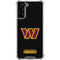 NFL Washington Commanders Black Background Galaxy S21 FE Clear Case
