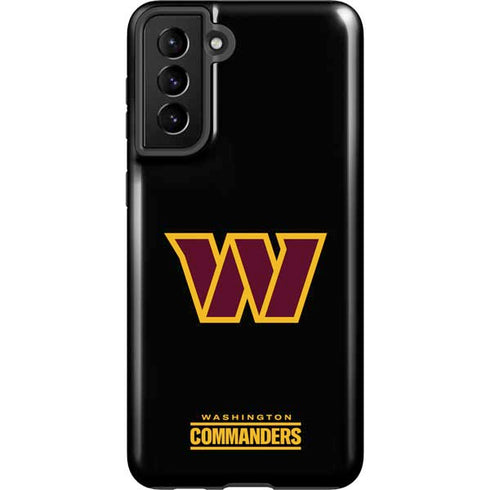 NFL Washington Commanders Black Background Galaxy S21 FE Pro Case