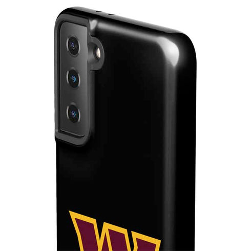 NFL Washington Commanders Black Background Galaxy S21 FE Pro Case