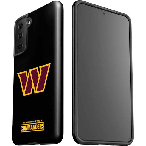 NFL Washington Commanders Black Background Galaxy S21 FE Pro Case