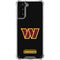 NFL Washington Commanders Black Background Galaxy S21 Plus 5G Clear Case