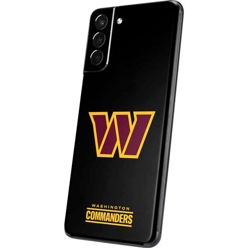 NFL Washington Commanders Black Background Galaxy S21 Plus 5G Skin