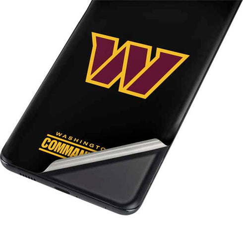 NFL Washington Commanders Black Background Galaxy S21 Plus 5G Skin