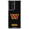 NFL Washington Commanders Black Background Galaxy S21 Ultra 5G Clear Case