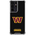 NFL Washington Commanders Black Background Galaxy S21 Ultra 5G Clear Case