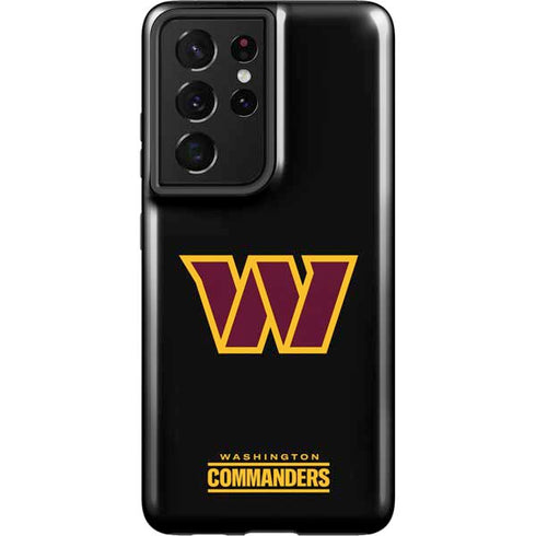 NFL Washington Commanders Black Background Galaxy S21 Ultra 5G Pro Case