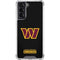 NFL Washington Commanders Black Background Galaxy S22 Clear Case