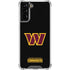 NFL Washington Commanders Black Background Galaxy S22 Plus Clear Case