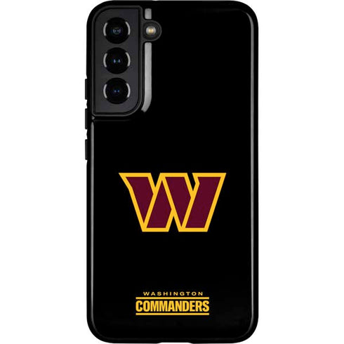 NFL Washington Commanders Black Background Galaxy S22 Plus Pro Case
