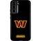 NFL Washington Commanders Black Background Galaxy S22 Plus Pro Case
