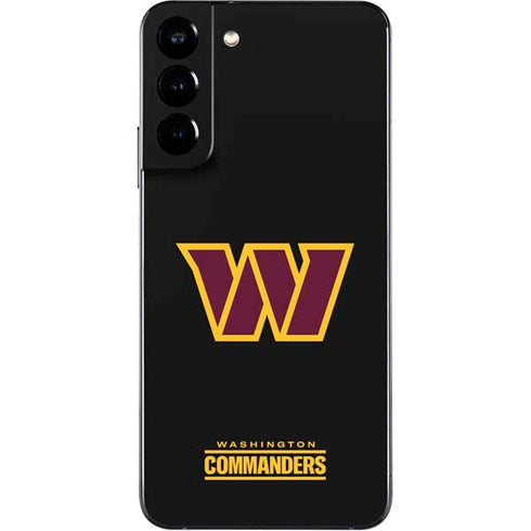 NFL Washington Commanders Black Background Galaxy S22 Plus Skin