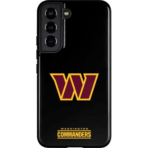 NFL Washington Commanders Black Background Galaxy S22 Pro Case