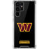NFL Washington Commanders Black Background Galaxy S22 Ultra Clear Case