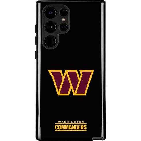 NFL Washington Commanders Black Background Galaxy S22 Ultra Pro Case