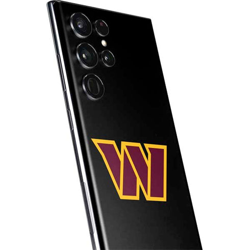 NFL Washington Commanders Black Background Galaxy S22 Ultra Skin