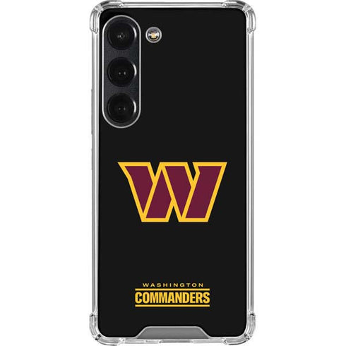 NFL Washington Commanders Black Background Galaxy S23 Clear Case