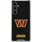 NFL Washington Commanders Black Background Galaxy S23 FE Clear Case