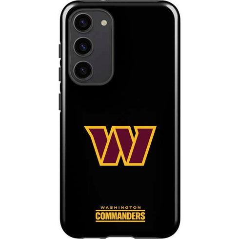 NFL Washington Commanders Black Background Galaxy S23 Plus Pro Case