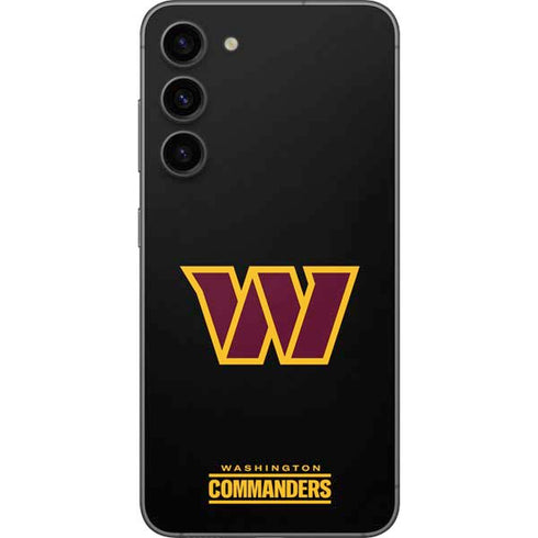 NFL Washington Commanders Black Background Galaxy S23 Plus Skin