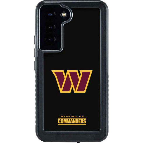 NFL Washington Commanders Black Background Galaxy S23 Plus Waterproof Case