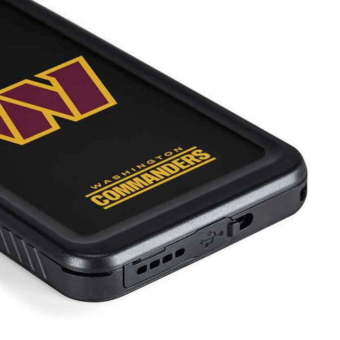 NFL Washington Commanders Black Background Galaxy S23 Plus Waterproof Case