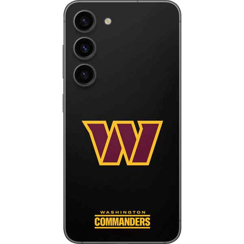 NFL Washington Commanders Black Background Galaxy S23 Skin