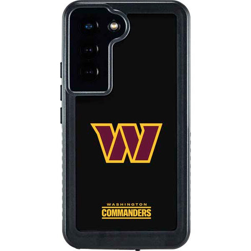 NFL Washington Commanders Black Background Galaxy S23 Waterproof Case