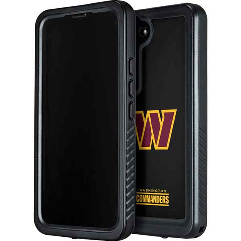 NFL Washington Commanders Black Background Galaxy S23 Waterproof Case